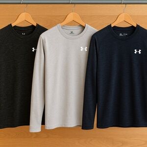 Under Armour kids Tees - Black, Gray, and Navy
